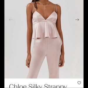 Something Navy Chloe Silky Strappy Cami